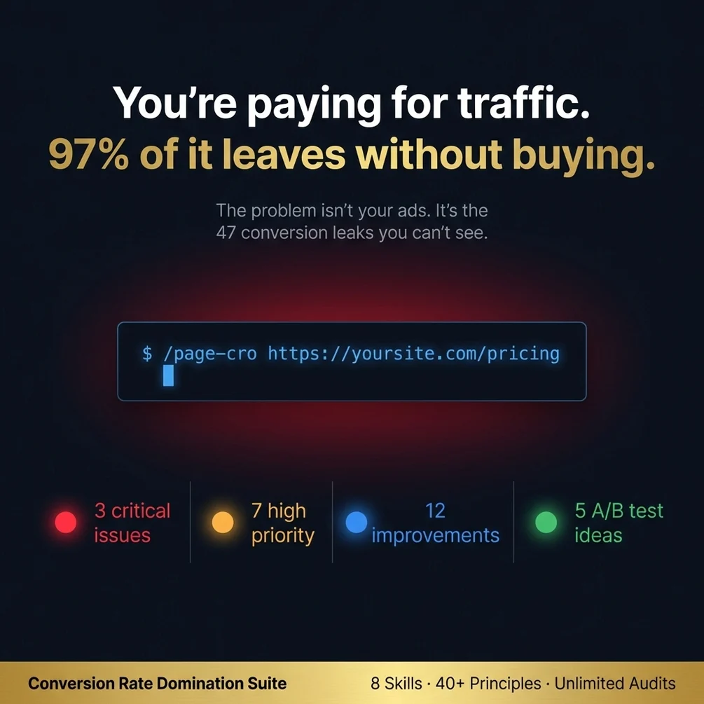 A/B test setup and marketing psychology skills for systematic conversion optimization