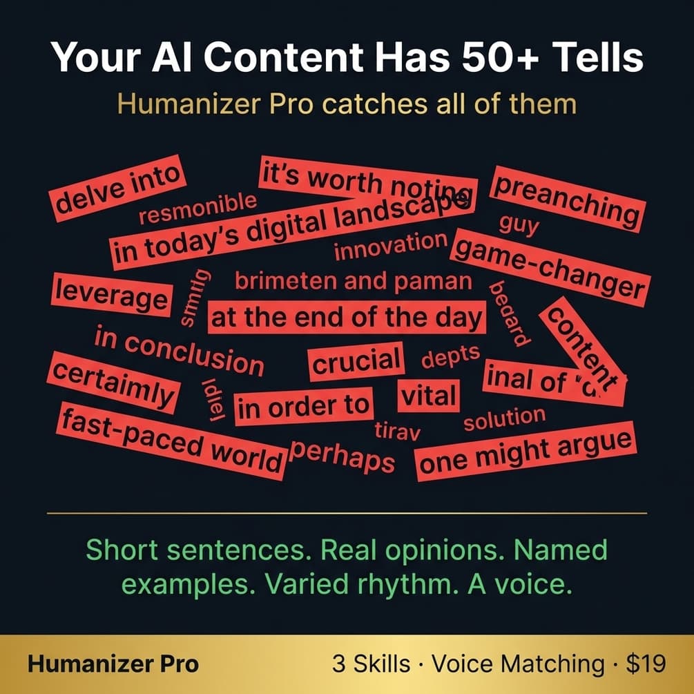 AI pattern detection 50 banned phrases structural tells severity rated report