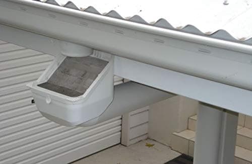 Leaf Eater Advanced 2x 3/ 3x 4 - Downspout Filter with 955 Micron Angled Mesh Filter Screen and Compact Design for Easy Installation and Maintenance