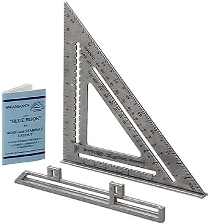 Swanson Tool Co S0107 Big 12 12-Inch Speed Square Layout Tool with Blue Book