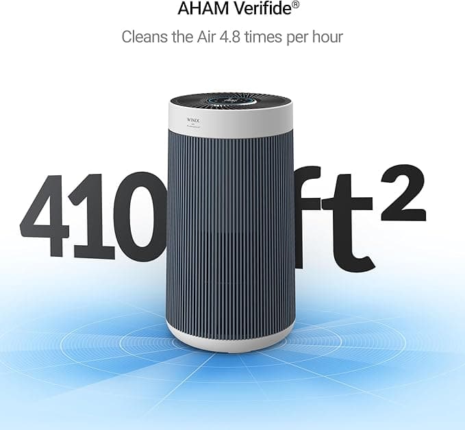 WINIX T830 Air Purifier for Home Extra Large Room Up to 1968 Ft² in 1 Hr With Smart Wi-Fi, Air Quality Monitor, True HEPA, Carbon Filter and Auto Mode, Captures Pet Allergies, Smoke, Dust